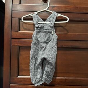 Cozy Gray Kids Overalls